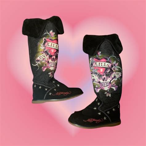 ed hardy shoes women|ed hardy knee high boots.